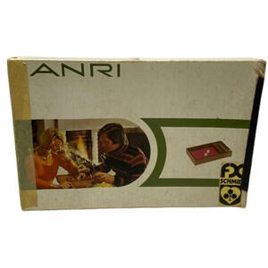 Rare  ANRI Wood Carvings Royal Tric Trac Set Hand Crafted Game ORIGINAL BOX